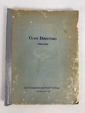 Air Command And Staff College Air University Class Directory 1962-1963 G3 picture