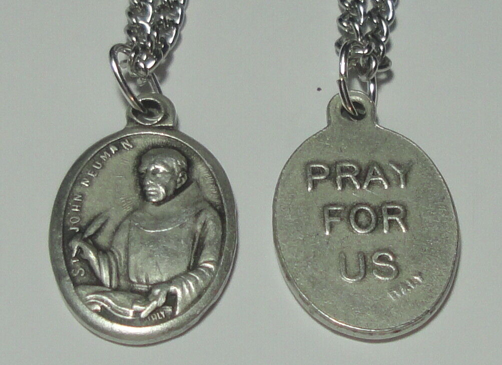 St John Neumann Holy Medal & Chain Redemptorist Bishop, 1st American Male Saint