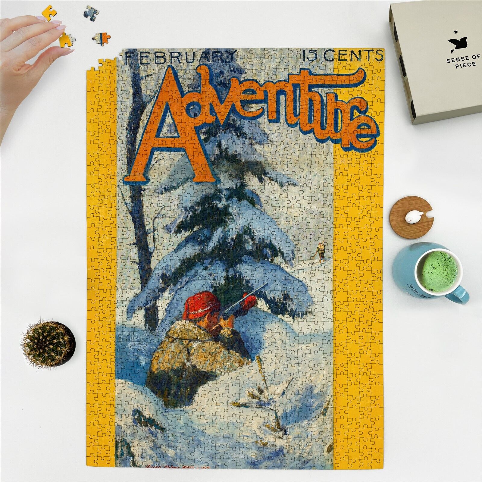 1000 pieces puzzle | 1914 | Adventure magazine cover | Vivian Milner Akers