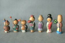 'Shichifukujin' Seven Deities of Good Fortune, Vintage Japanese Kokeshi Dolls　 picture