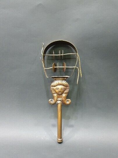 Hathor Copper Sistrum (Musical Instrument) Replica from her Original Collection