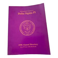 Delta Sigma Pi International Fraternity 1998 Alumni Directory 90 Years Brothers picture