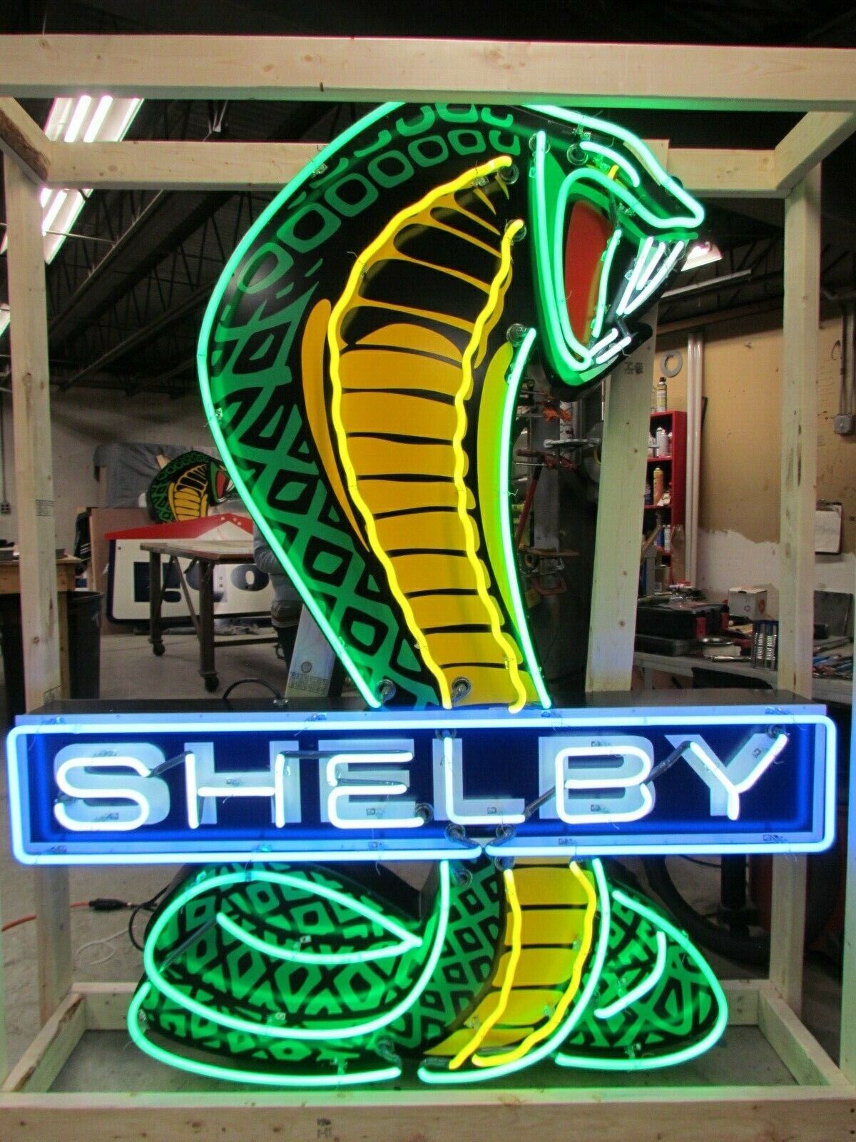New Shelby Cobra Painted Neon Sign 60
