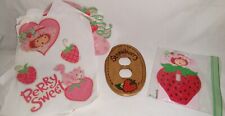Vintage LOT Strawberry Shortcake Outlet & Switch Cover w/Bonus Vinyl Wall Clings picture