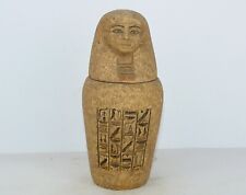 Rare Ancient Egyptian Antique Canopic Jar Of Isis Ancient Egyptian Mythology BC picture