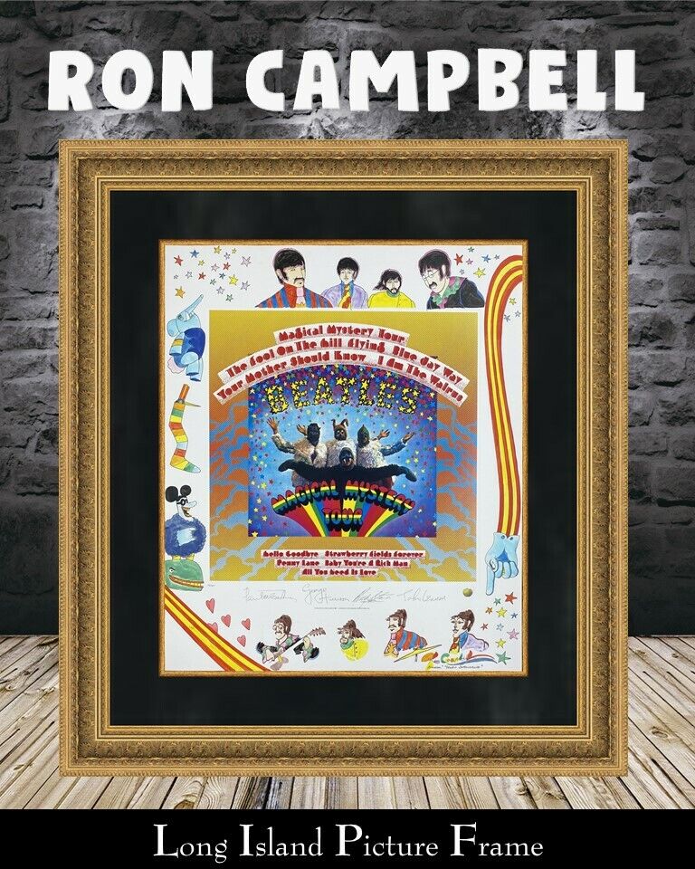 Ron Campbell Magical Mystery Tour Original Hand Drawn Beatles Record Album Art