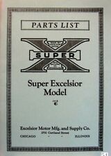 1925-1926 Super Excelsior Model Parts List Fully Illustrated With Part No's Pric picture