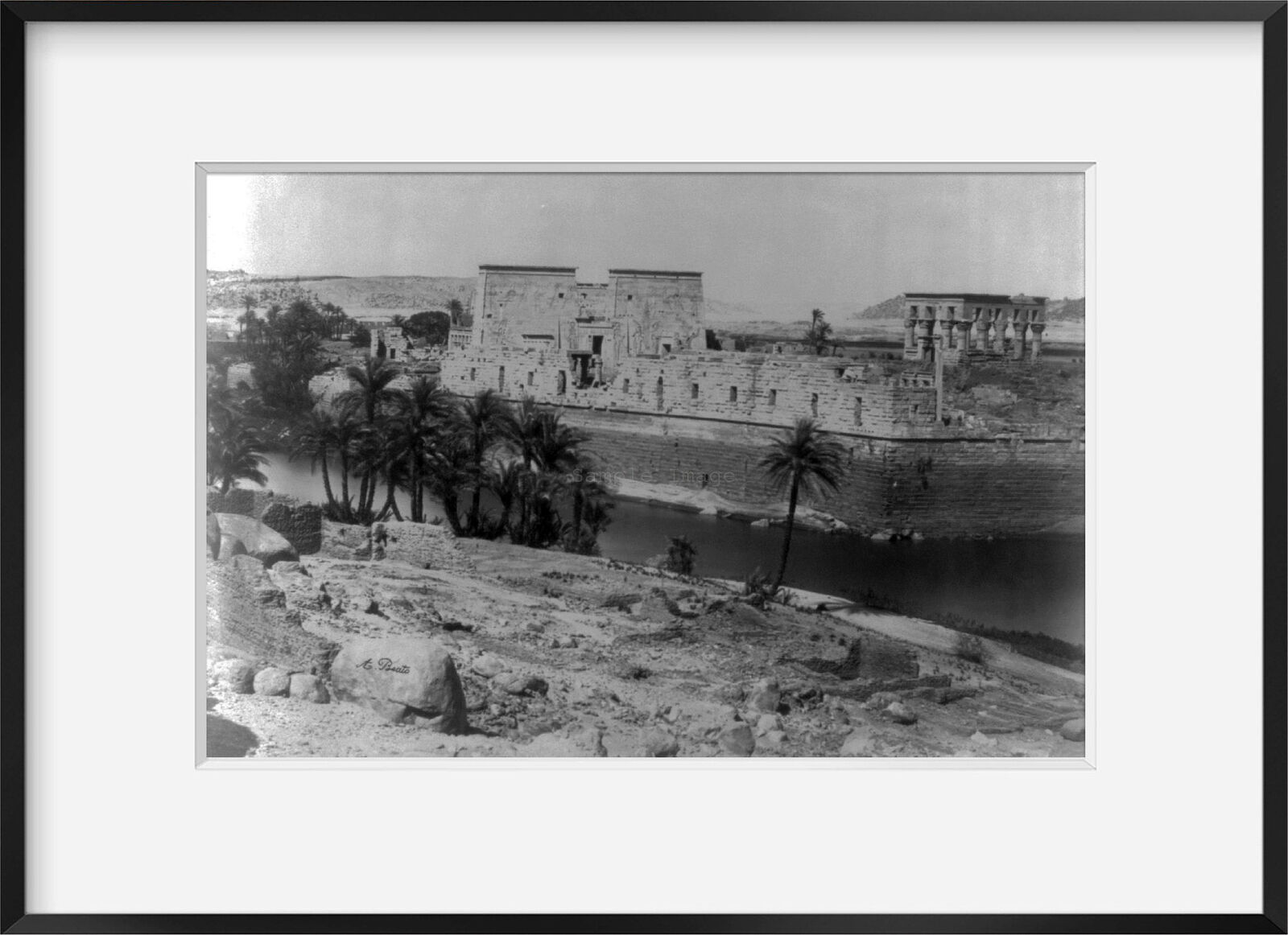 Photo: Island of Philae, Egypt, showing ancient temple, c1880