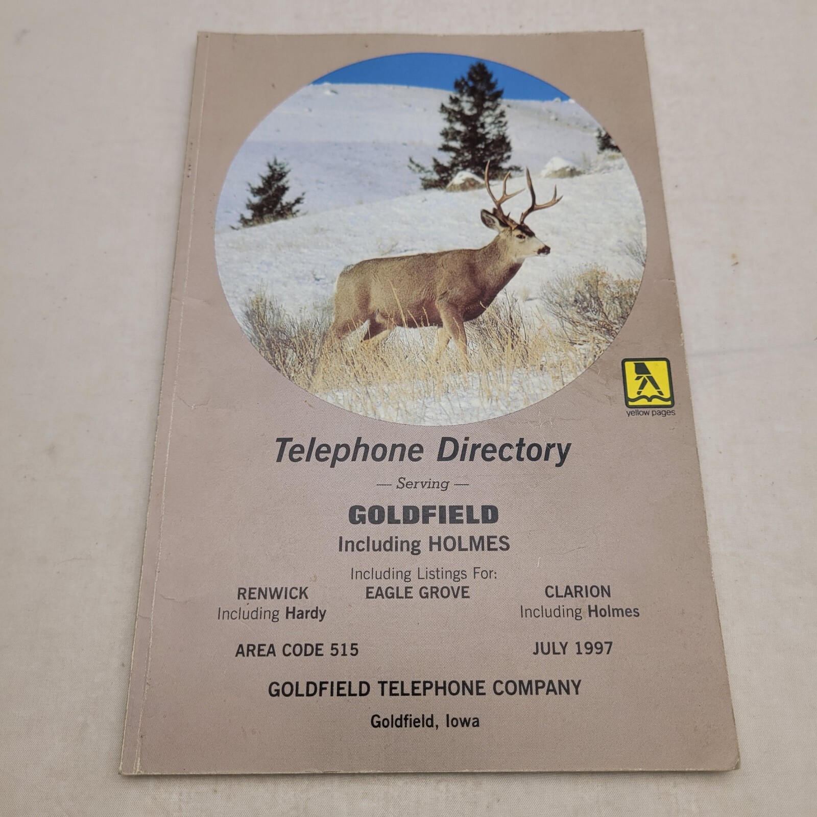 1997 Goldfield Eagle Grove Renwick Clarion Phone Book Directory Telephone Iowa 1997 Goldfield Eagle Grove Renwick Clarion Phone Book Directory Telephone Iowa
