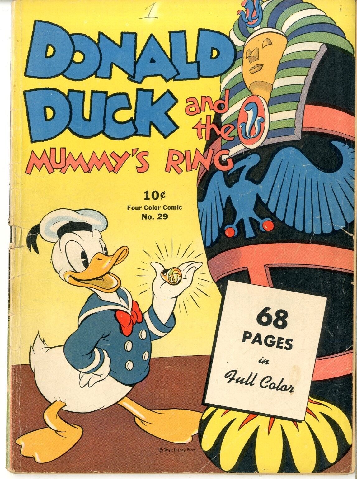 Four Color    #29    VG    Donald Duck & the Mummy\'s Ring    September 1943
