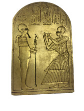 ANCIENT ANTIQUE STELA STONE Egyptian Gold Pharaonic Hiroglyphic Egypt God Ptah picture
