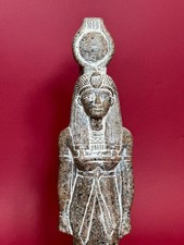 Rare Ancient Egyptian Antiquities Statue of Goddess Hathor God Heaven & Love BC picture