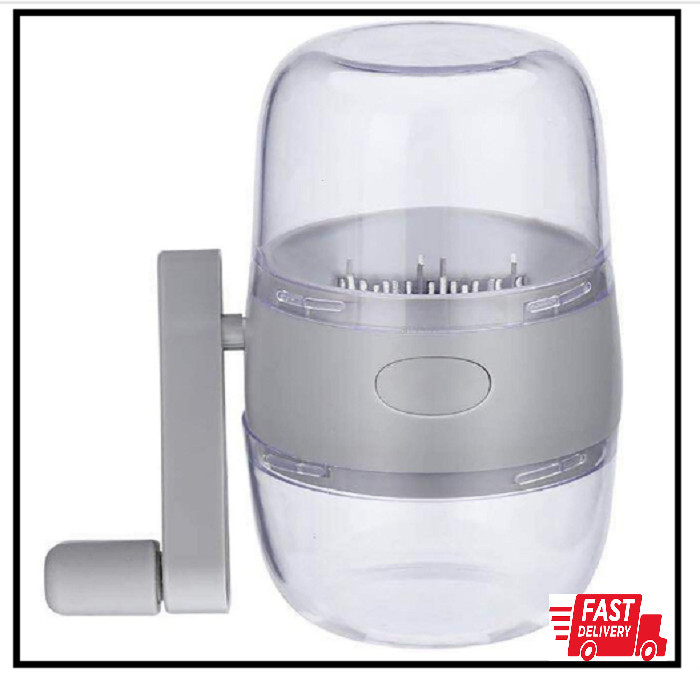 Nut Chopper Portable Manual Nut Grinder with Hand Crank for All Nuts Hand Held
