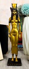 Ebros Egyptian Golden Goddess Hathor Motherhood Music Dance Patroness Figurine picture