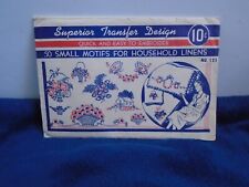 Vintage Superior Transfer Design, 50 Small Motifs for Household Linens , 1930's picture