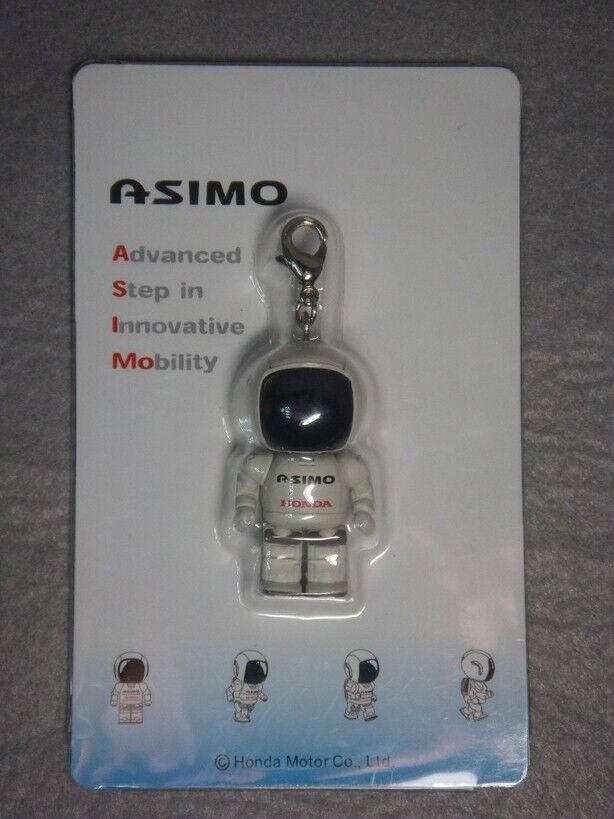 NEW RARE Japan Honda Asimo Robot Mini Key Chain Figure 4cm 1.6