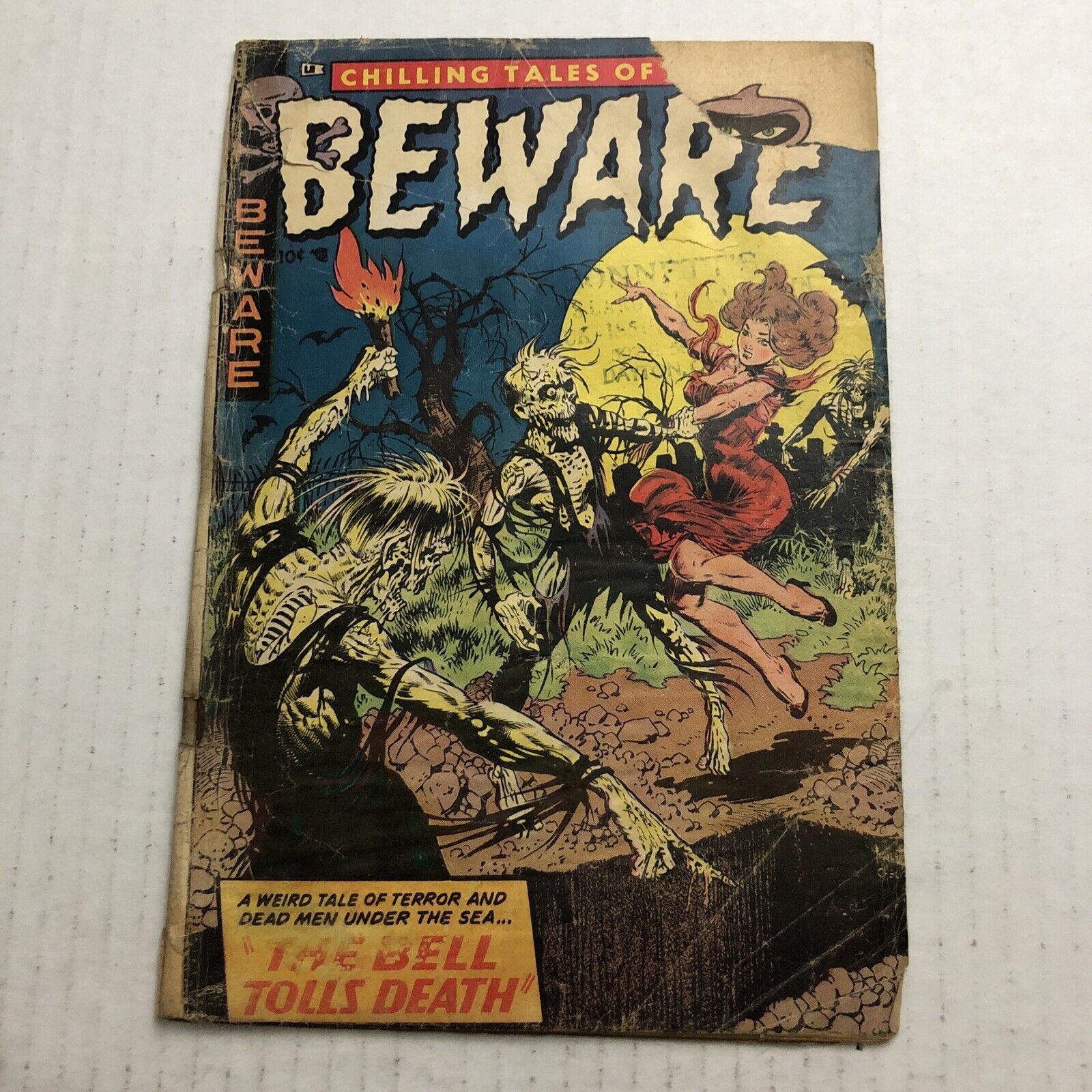 Beware #10 (1954) Frank Frazetta Classic PCH Cover Comic