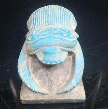 Ancient Egyptian Antiquities Egyptian Scarab Beetle Khepri Egyptian Ankh Key BC picture