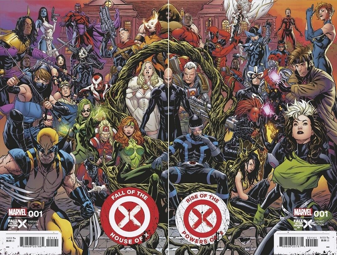 FALL OF THE HOUSE OF X #1 RISE OF THE POWERS OF X #1 MARK BROOKS VARIANT SET NM