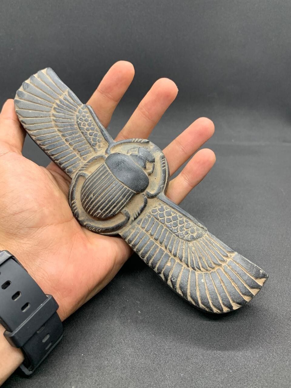 Rare Ancient Egyptian Antiquities Egyptian The Winged Scarab Beetle Khepri BC
