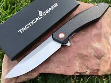 Carbon Fiber EDC Pocket Knife Ball Bearing Pivot Razor Sharp D2 Steel Blade picture