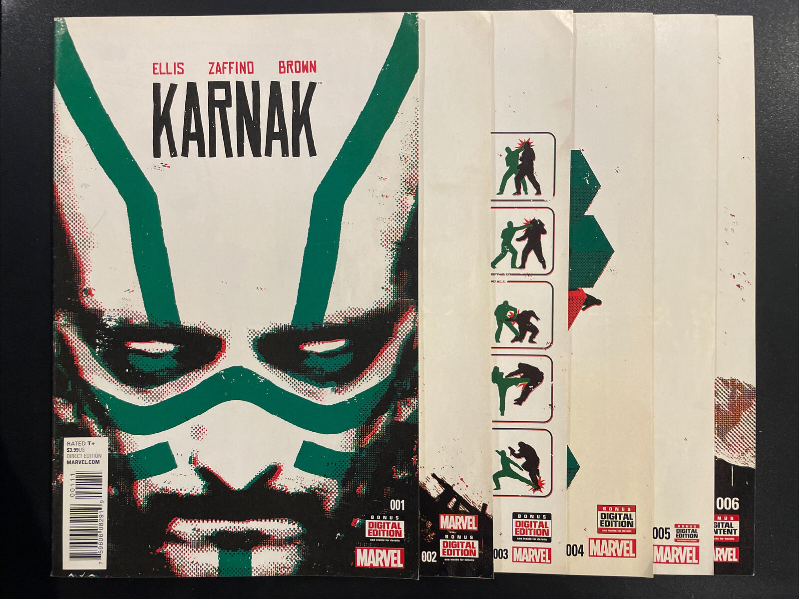 Karnak 1-6 Complete Comic Lot Run Set Marvel Collection Inhumans Warren Ellis