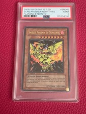 2005 Yu-Gi-Oh Sacred Phoenix of Nephthys FET-EN005 1st Edition PSA 9 MINT picture