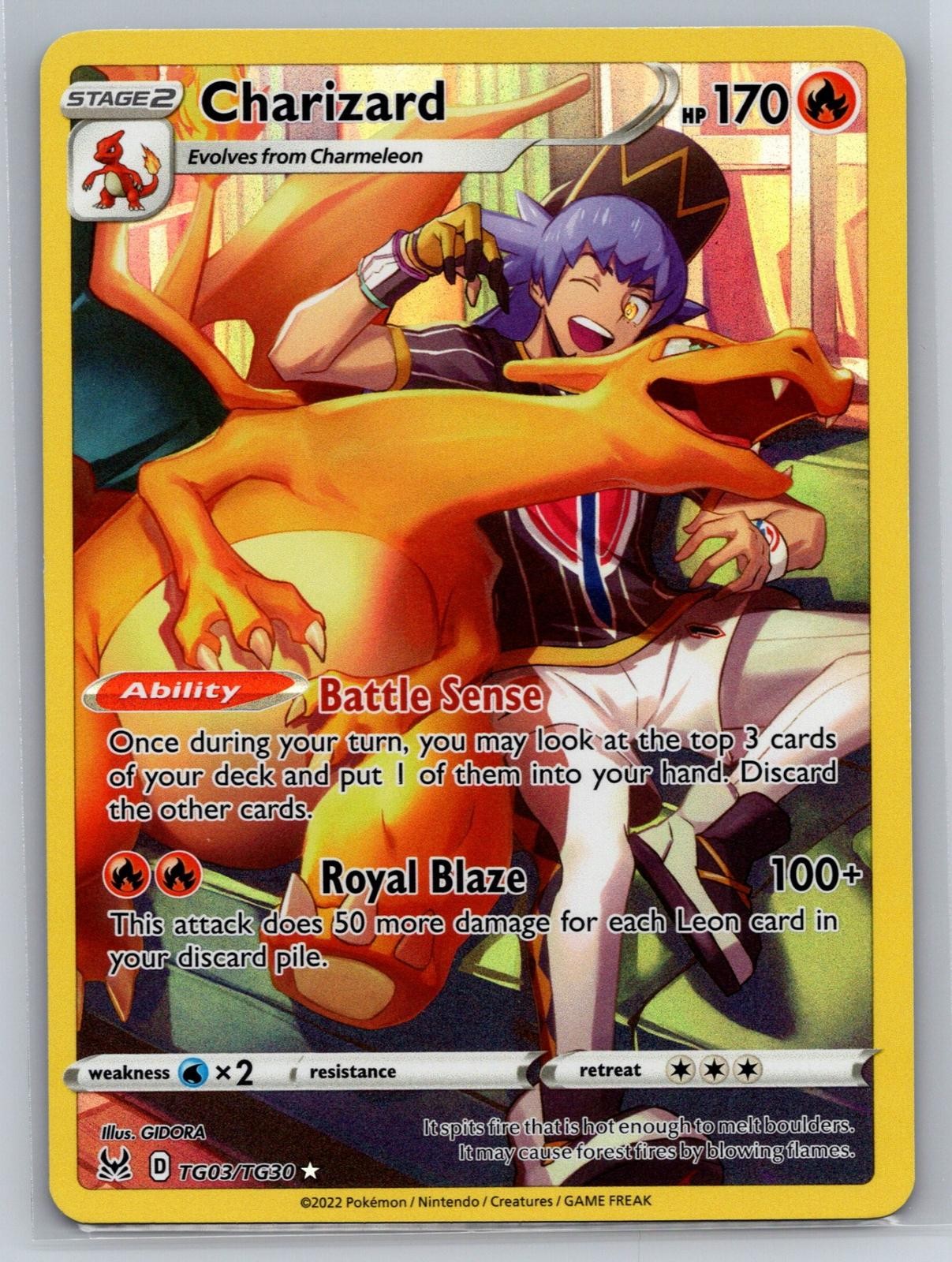 SWSH11: Lost Origin Trainer Gallery #TG03/TG30 Charizard