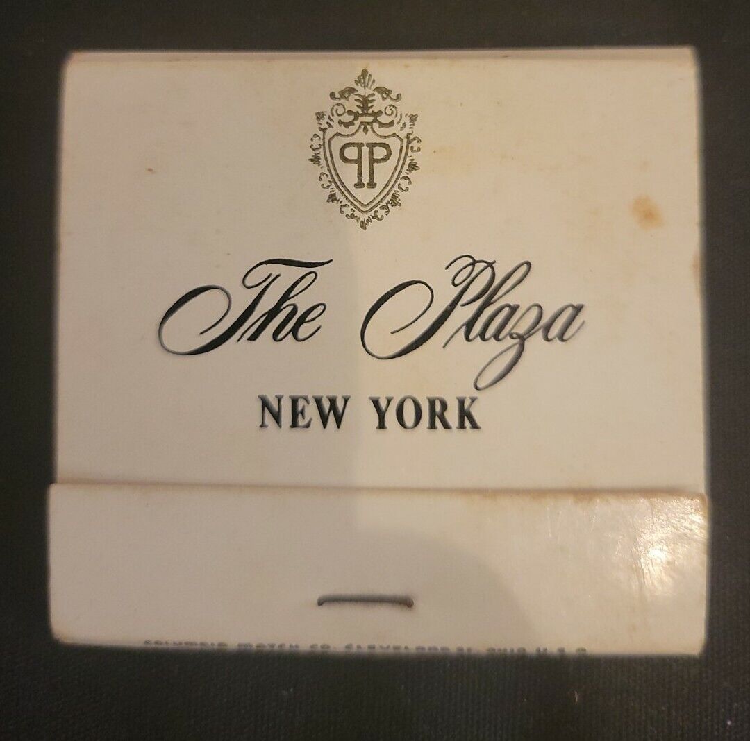The Plaza Hotel New York City Matchbook Unused NY advertising 