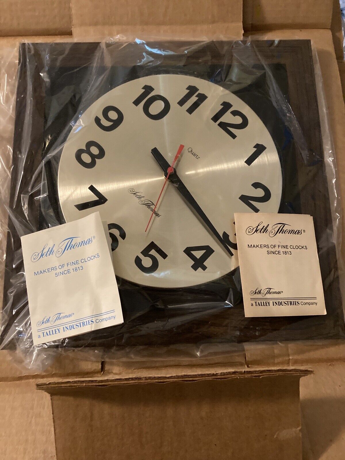 Antique Seth Thomas Done Wall Clock NOS NEW In Box Battery Operated