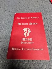 Boy Scout Region 7 1962-63 Regional Executive Committee Directory picture