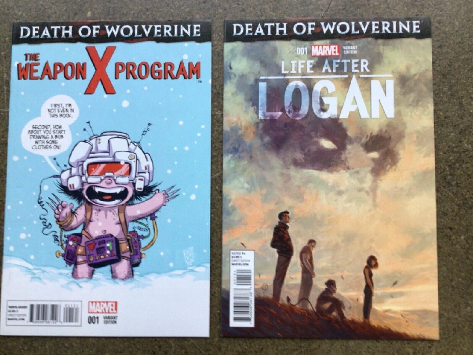 Death of Wolverine: The Weapon X Program #1 Var, Life after Logan #1 Var NM+