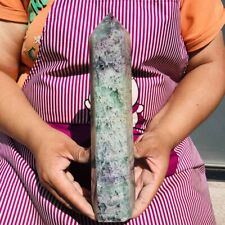 1500G Natural Green Coloured Fluorite Pillars Mineral Specimens Healing 887 picture