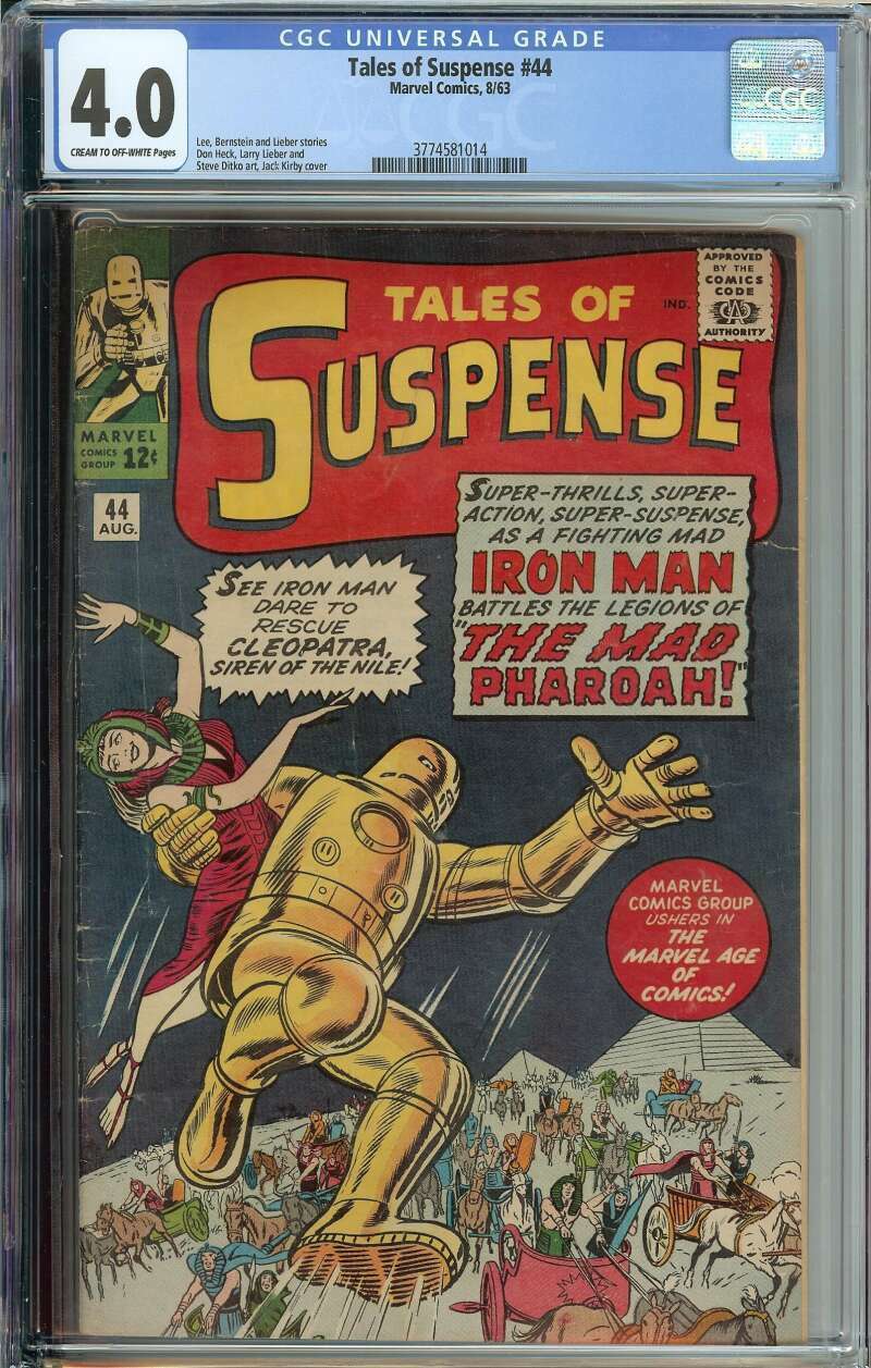 Tales of Suspense #44 CGC 4.0 Iron Man The Mad Pharoah
