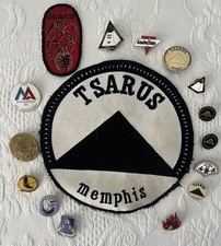 Vintage Gay Motorcycle Back Patch Pin Lot Memphis Nashville Chicago Mid-America picture
