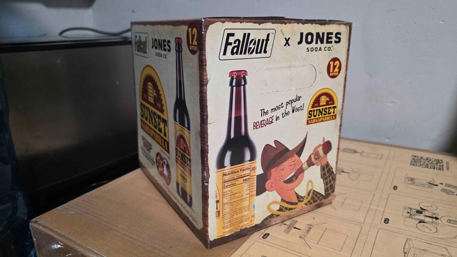 Jones Soda Co Fallout - Sunset Sarsaparilla Case of 12 Bottles Limited Edition Jones Soda Co Fallout - Sunset Sarsaparilla Case of 12 Bottles Limited Edition