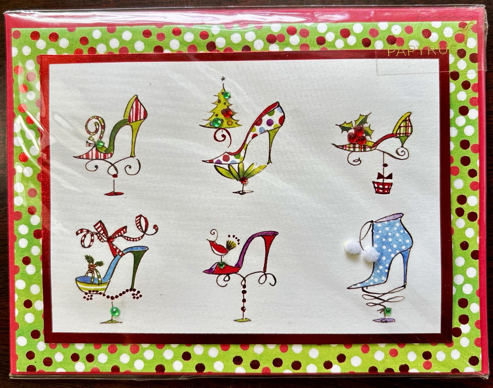 Papyrus Christmas Greeting Card Embellished