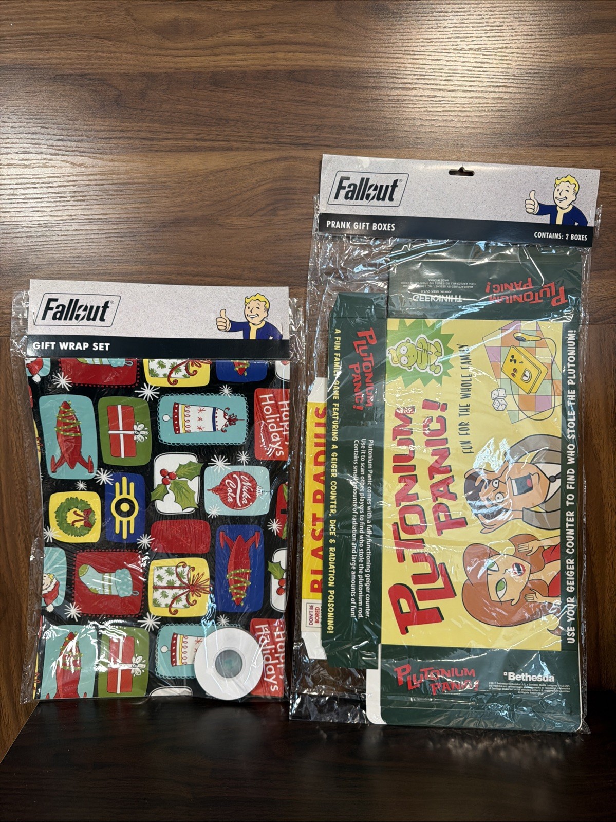 Fallout Gift Wrap Set & Prank Gift Boxes BOTH BRAND NEW IN ORIGINAL PACKAGING Fallout Gift Wrap Set & Prank Gift Boxes BOTH BRAND NEW IN ORIGINAL PACKAGING