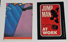 1982 TOPPS DONKEY KONG JUMP MAN AT WORK STICKER * MARIO * EX- picture