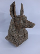 Anubis Bust Statue Egyptian Jackal Head Sculpture Figurine statue Collectible picture