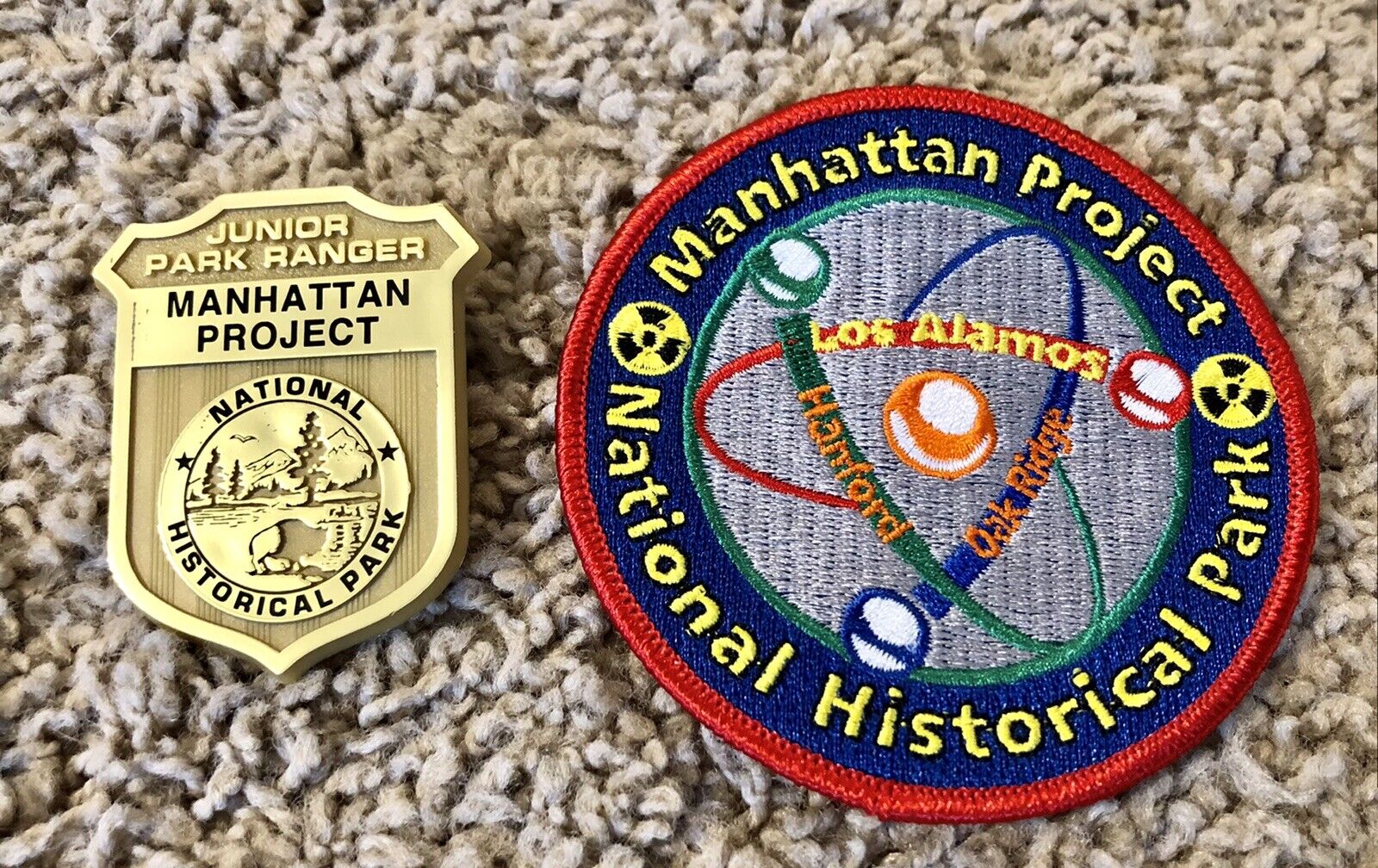 Manhattan Project NHP NPS Junior Ranger Patch & Badge - New