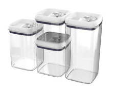 Canister Pack of 4, Square Food Storage Set picture