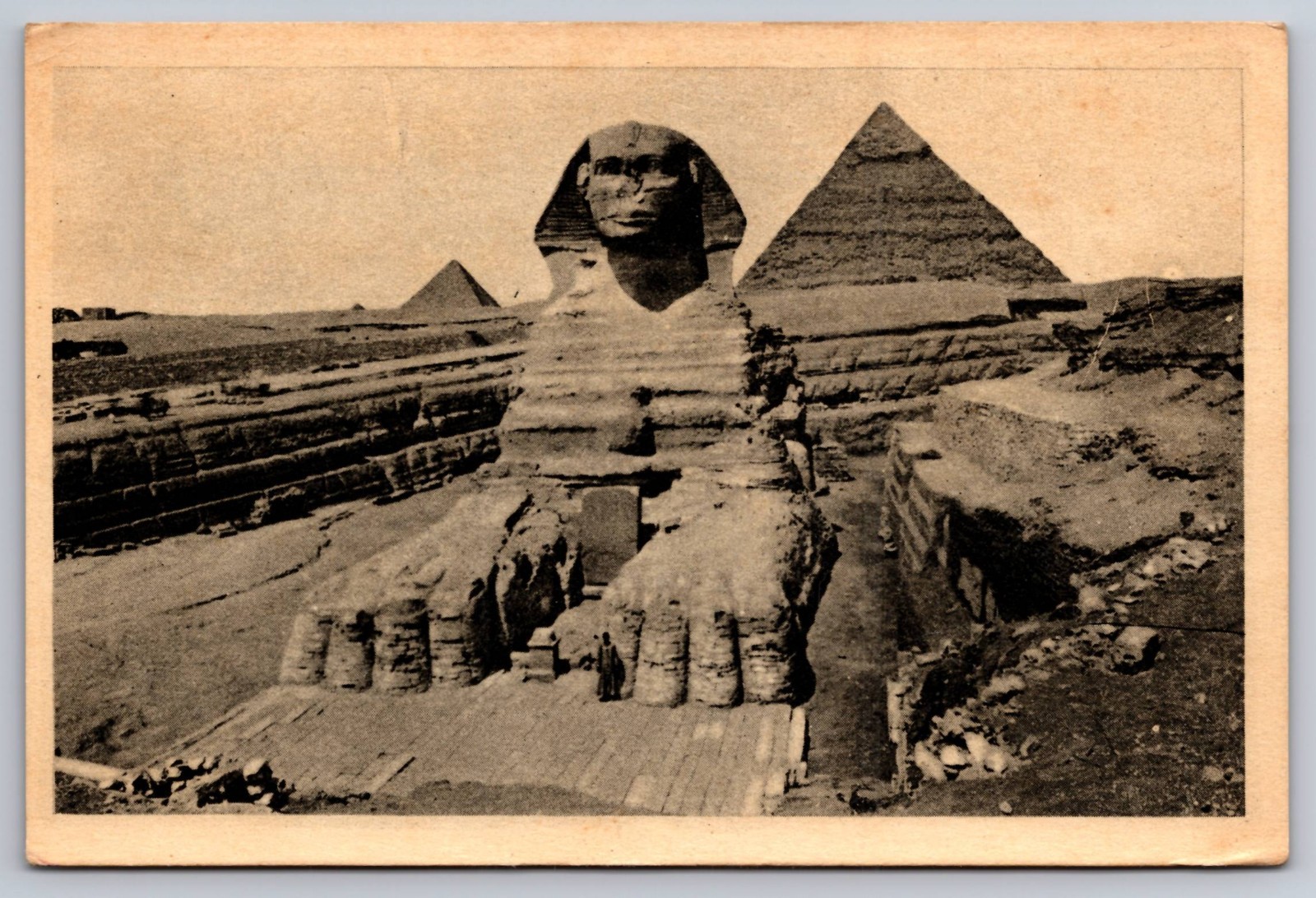 Cairo Egypt Great Sphinx of Giza Antique Postcard Cairo Egypt Great Sphinx of Giza Antique Postcard