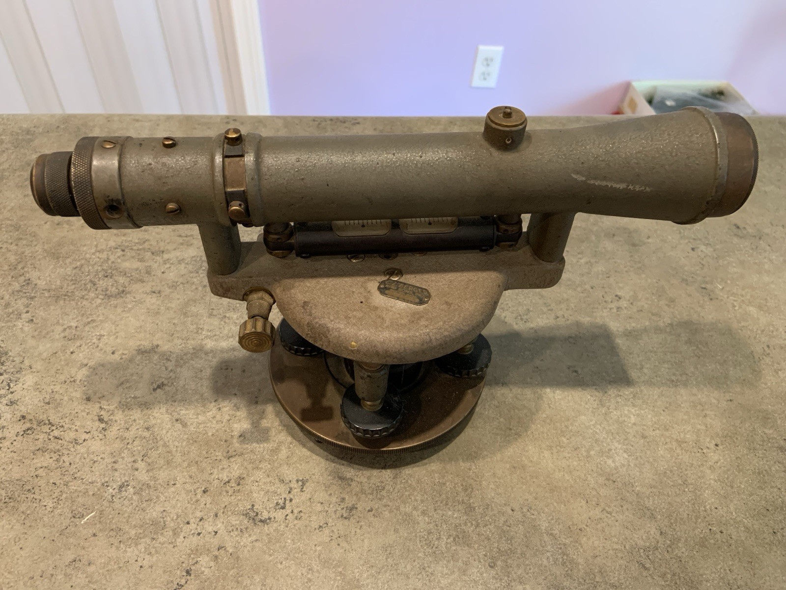 Antique CL Berger & Sons Survey Transit Engineering Level Serial # 74729 USA