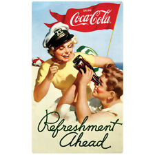 Coca-Cola Boating Refreshment Ahead 1950s Wall Decal Vintage Style Coke picture
