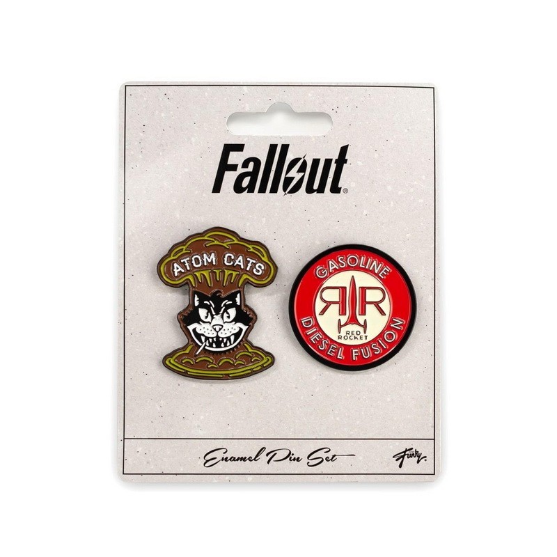 Fallout Atom Cats & Red Rocket Pins | Exclusive Collectible Enamel Pins | 2 Pack Fallout Atom Cats & Red Rocket Pins | Exclusive Collectible Enamel Pins | 2 Pack