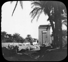 Avenue of Sphinxes Karnak Egypt c1890 The great temple complex of - Old Photo picture