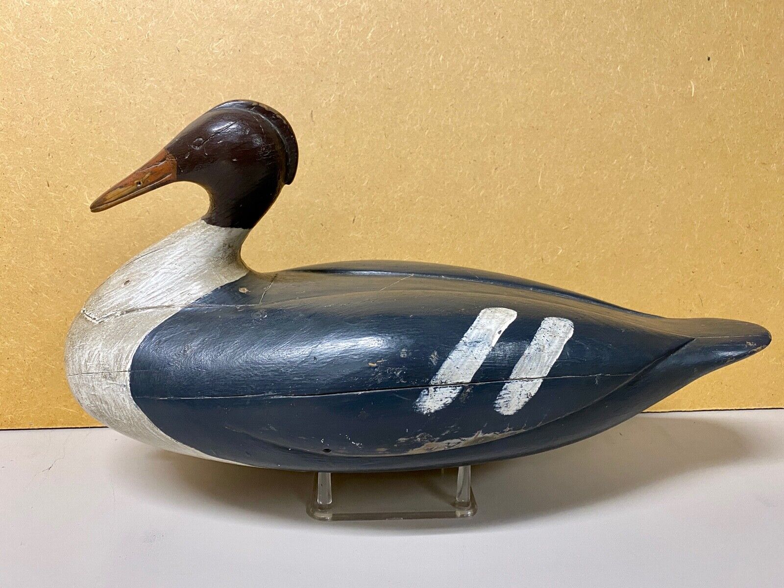 Red Breasted Merganser Duck Decoy (hen) by Gus Wilson, South Portland, Maine