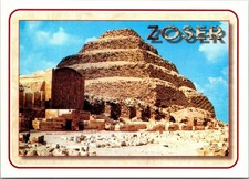 Vintage Pyramid of Djoser Saqqara Egypt Postcard picture