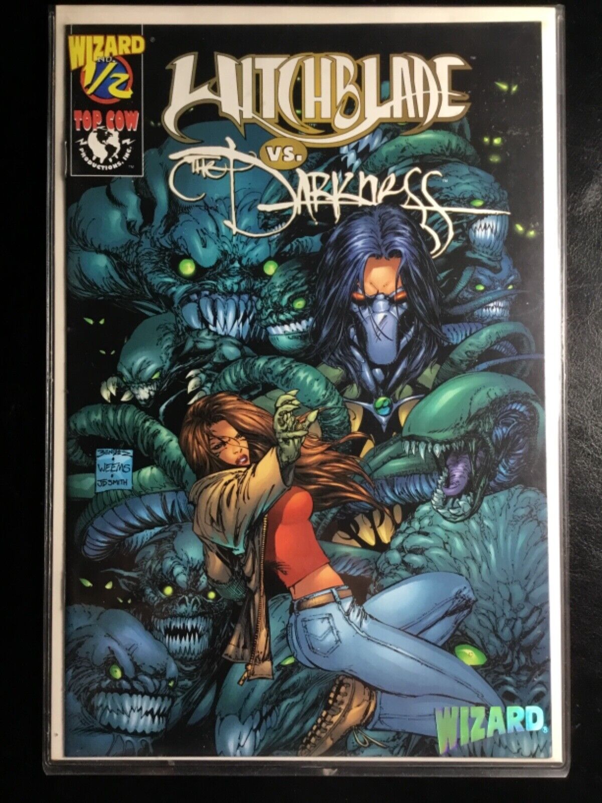 WITCHBLADE VS. THE DARKNESS 1997 WIZARD 1/2 VF- 7.5 SPECIAL PROMOTIONAL GIVEAWAY